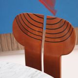 Original Africa Italian Dining Chairs Designed by Afra & Tobia Scarpa Maxalto