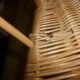 Armchair child vintage rattan wicker