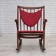 1960s Danish rocking chair by Frank Reenskaug, model 182, reupholstered.