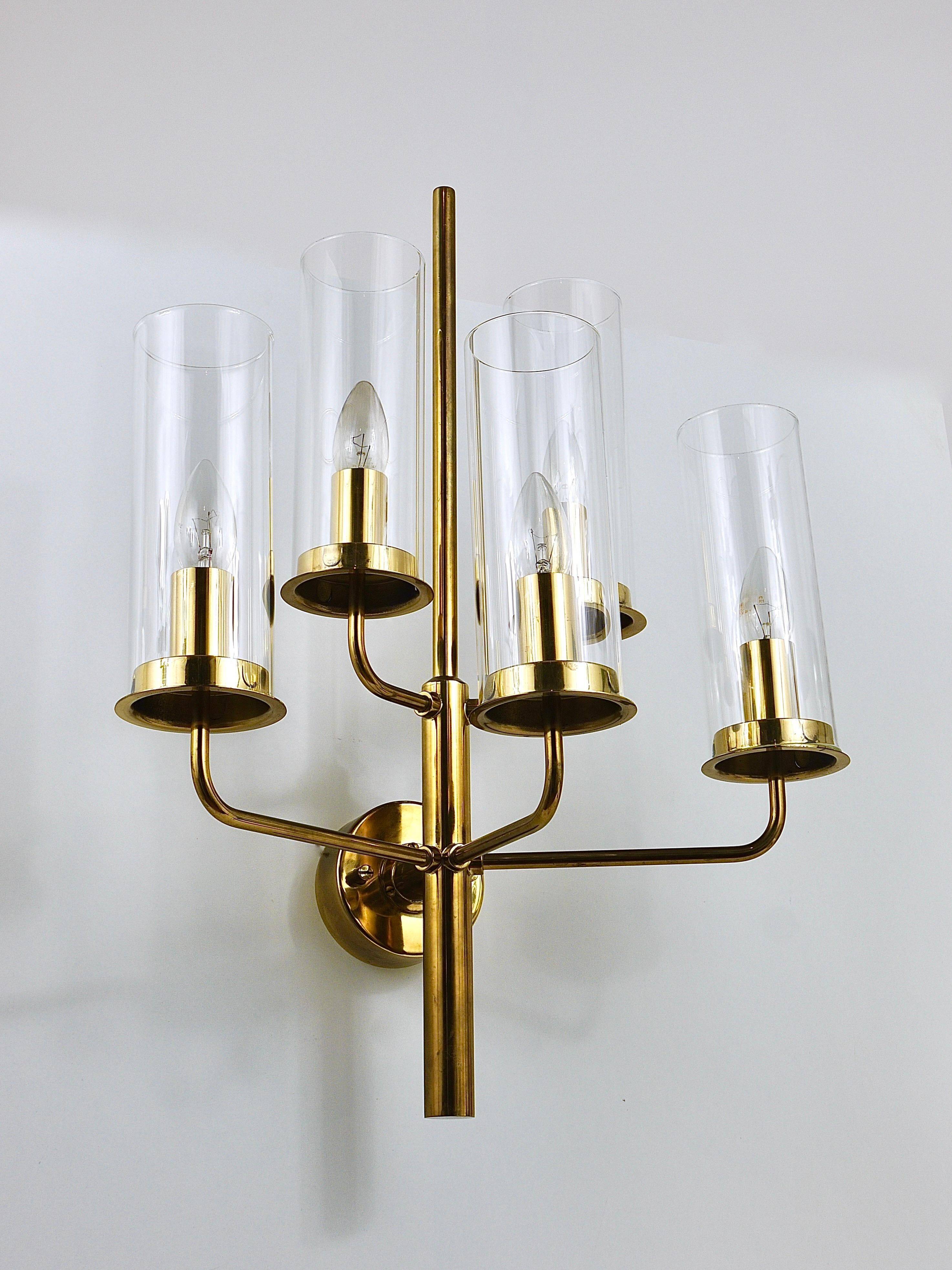 Hans-Agne Jakobsson Sonata Wall Light with 5 Arms, Mid-Century Style, Markaryd, 1960