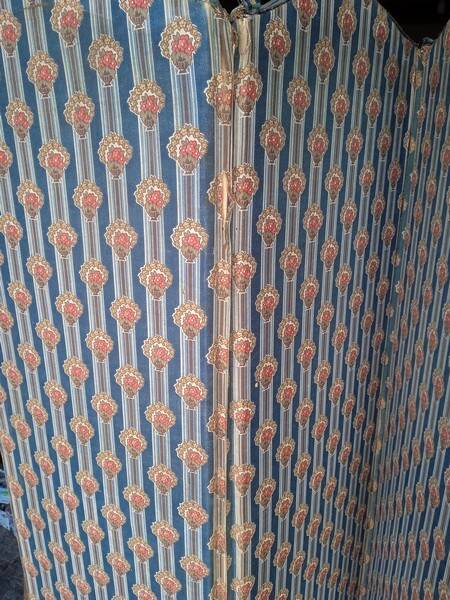 7-leaf fabric screen, early 20th century