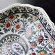 Vintage Gien earthenware square bowl with paisley pattern, 1960s