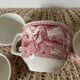 6 porcelain cups stamped BOCH Belgium
