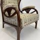 Art Nouveau wing chair no. 6542 by Thonet