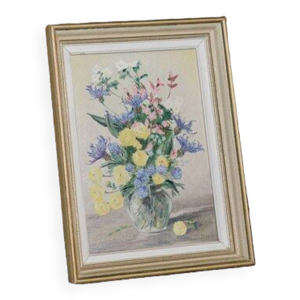 Cadre fleuri vintage