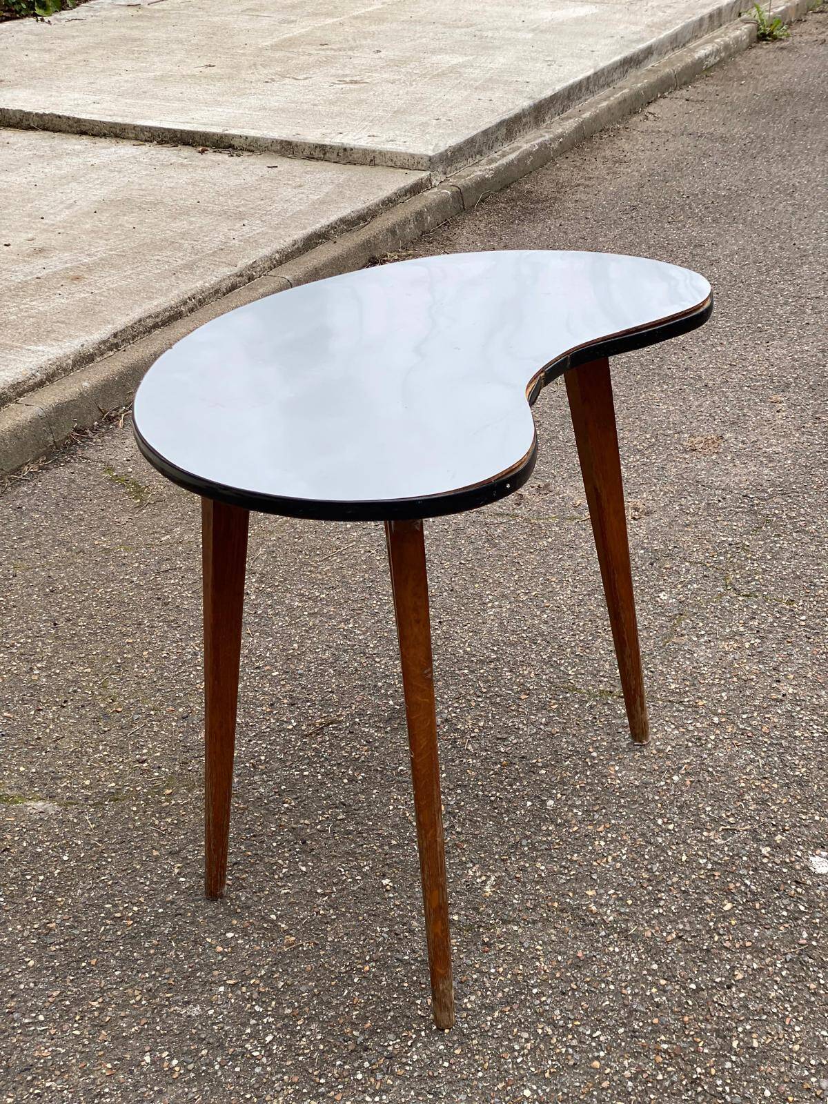 Scandinavian bean side table 1960