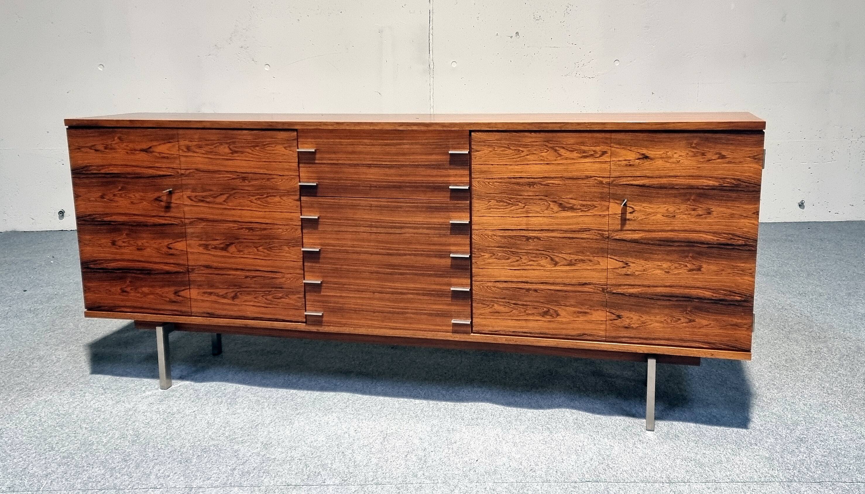 Swiss Form Scandinavian Sideboard in Rosewood from the 60s