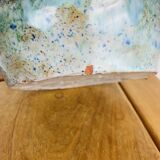 Vintage blue free-form ceramic vase