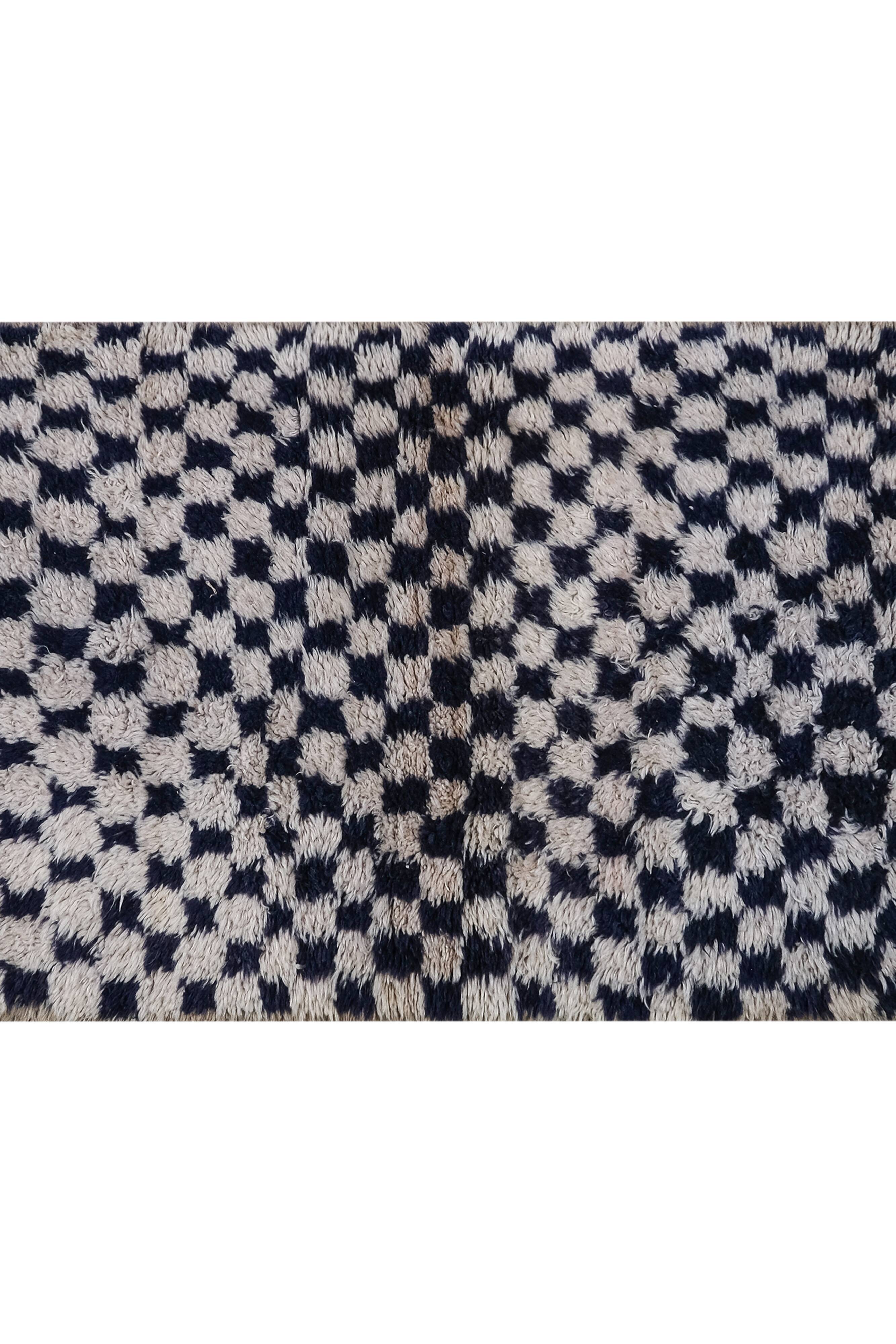 Vintage Turkish Oushak Rug Handwoven 77x140 cm