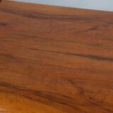 Chest of drawers in wood and opaline glass from the 1960s