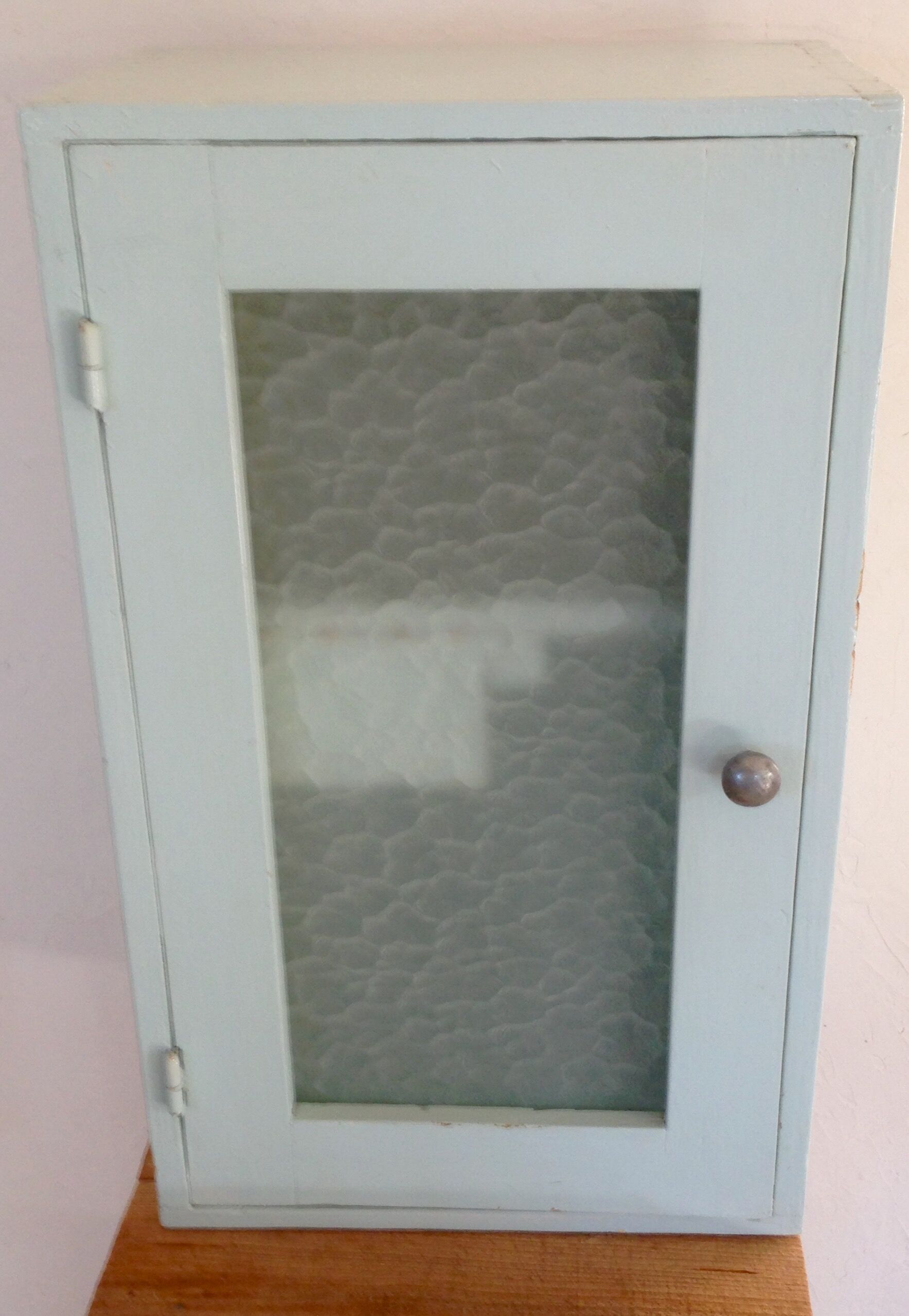 Medicine Cabinet glass wood of the 1950s