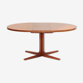 Round to oval danish dining table, Denmark, 1960’s