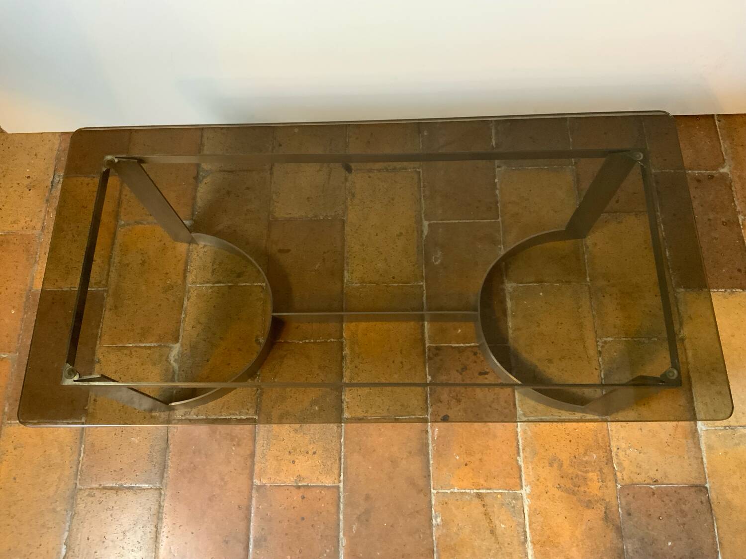 70´ glass coffee table