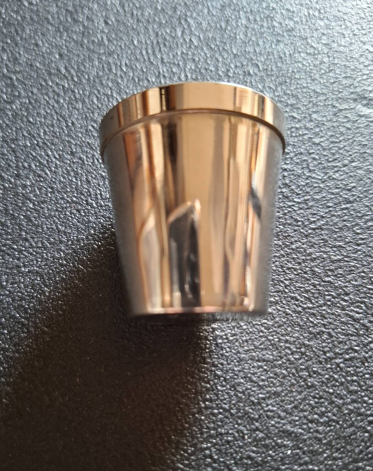 Set of 3 silver-plated shot glasses