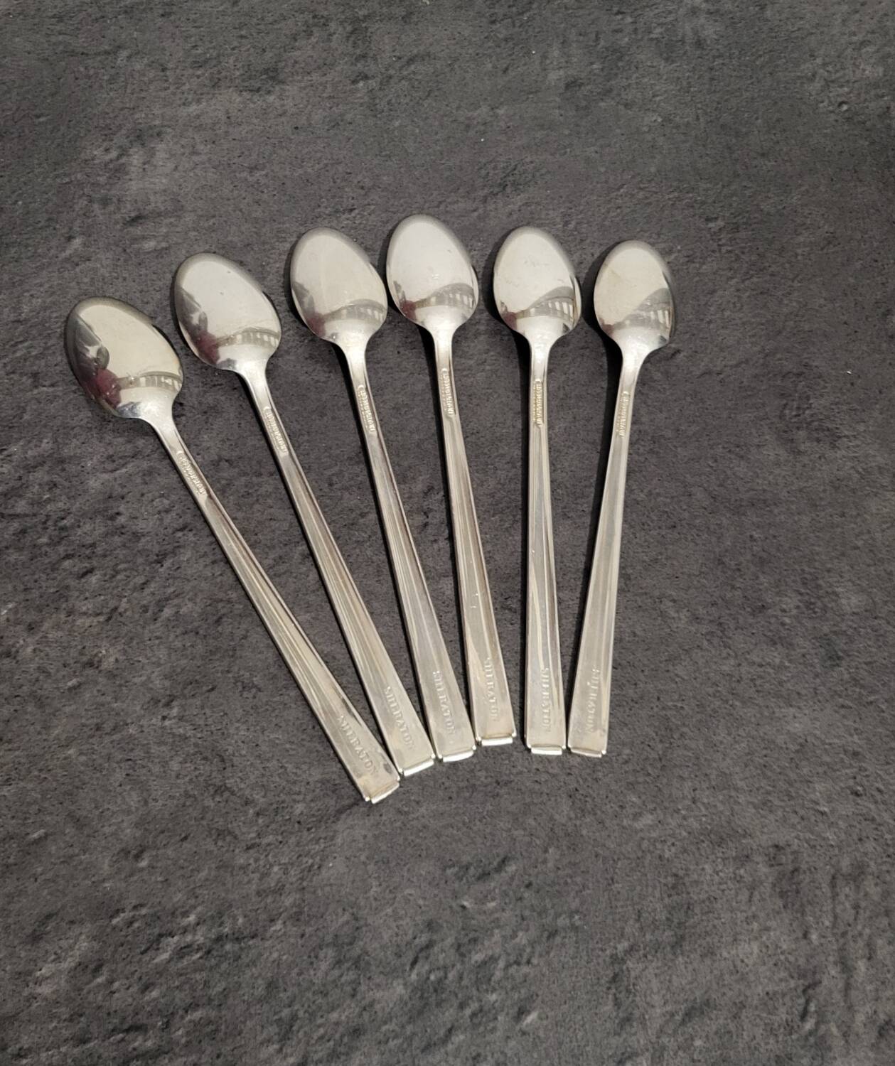 6 vintage Sheraton spoons by Reed & Barton in excellent condition.