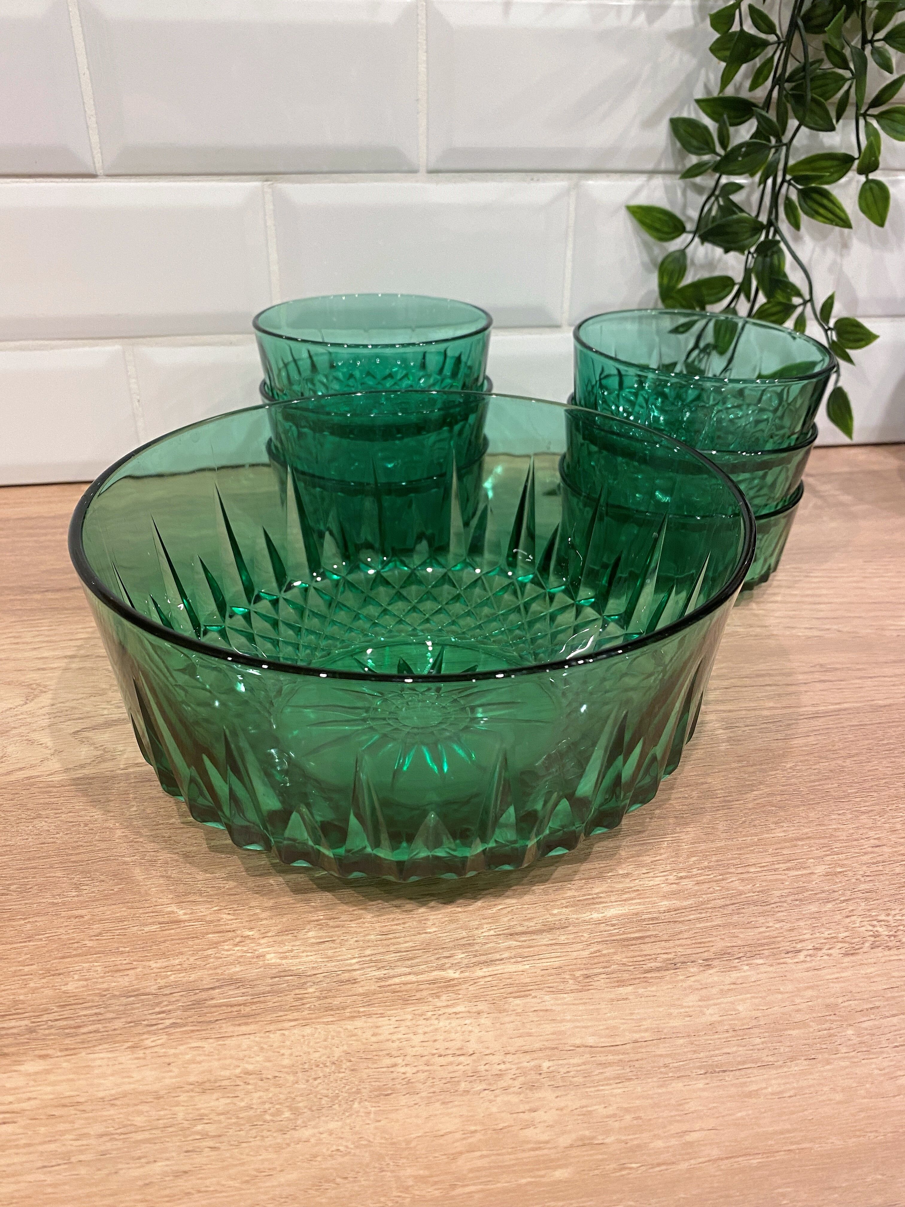Arcoroc Green Dessert Service
