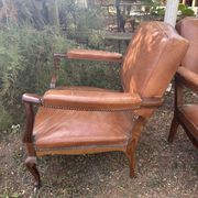 4 fauteuils cuir chippendales