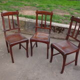 3 brewery chairs early twentieth century