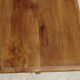 Square dining table, central leg, seats 8