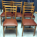 Set of 5 Scandinavian style chairs