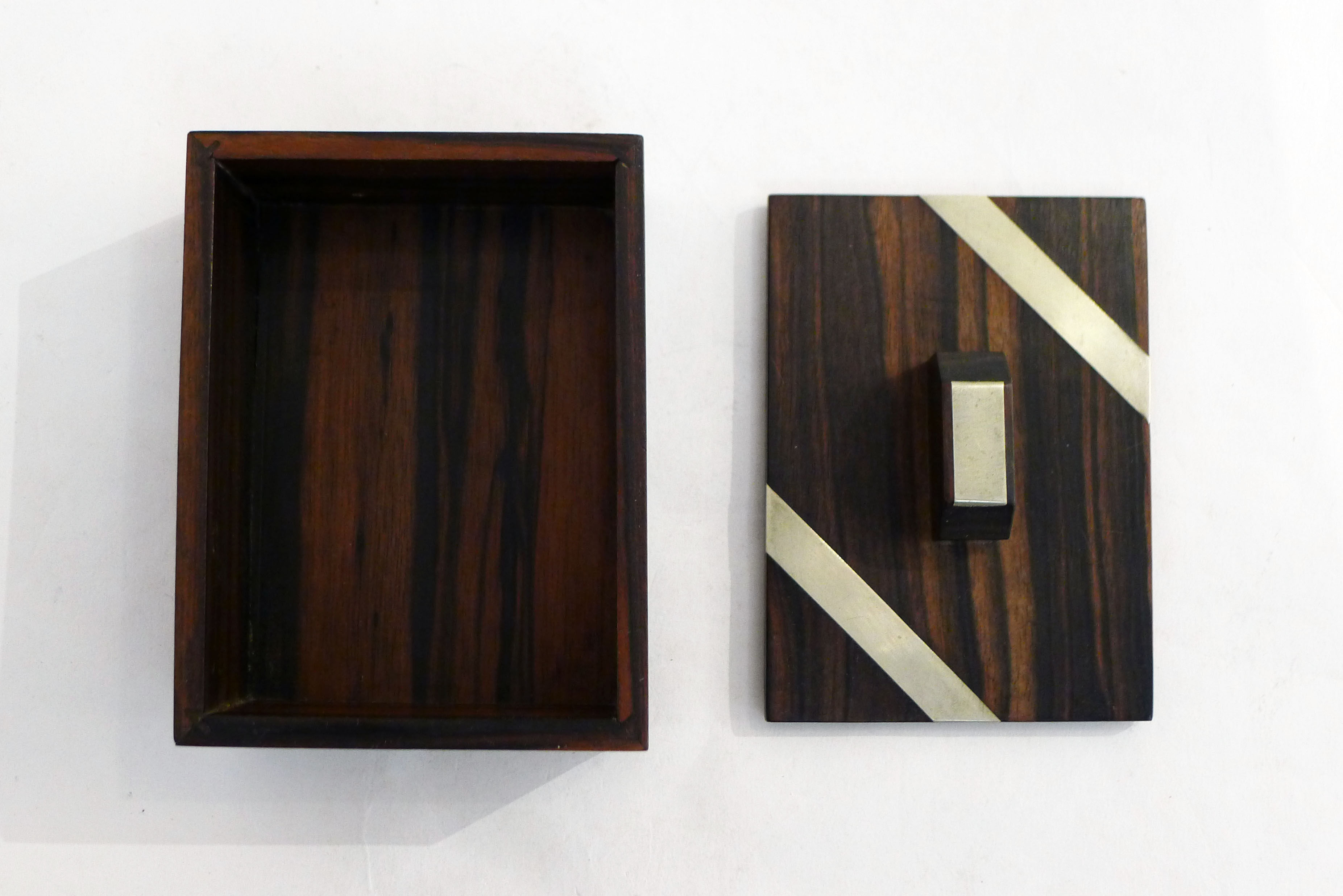 Macassar ebony art deco box