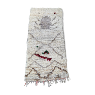 Azilal rug in wool and handmade cotton 150x70 cm