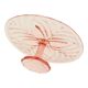 Pink Art Deco Cake Plate Pastry Dish Val Saint Lambert 34cm