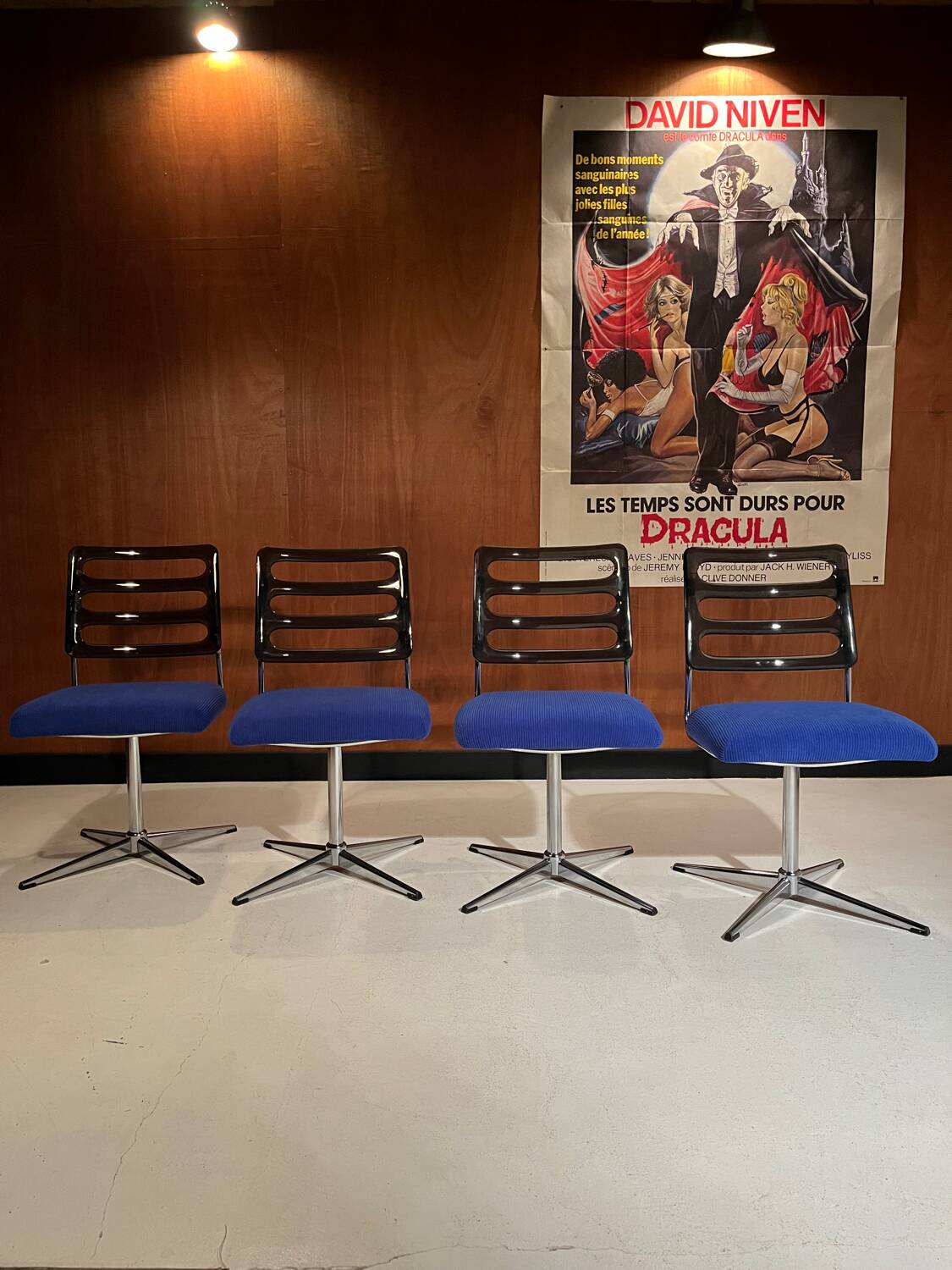 4 swivel chairs from around 1970