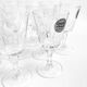 Set of 8 crystal liqueur glasses from Arques Versailles model