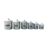 Series of 6 spice pots