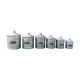 Series of 6 spice pots
