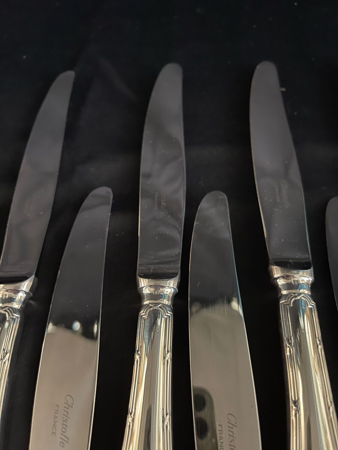 Christofle ménagère rubans croisés 75 pièces état proche du neuf