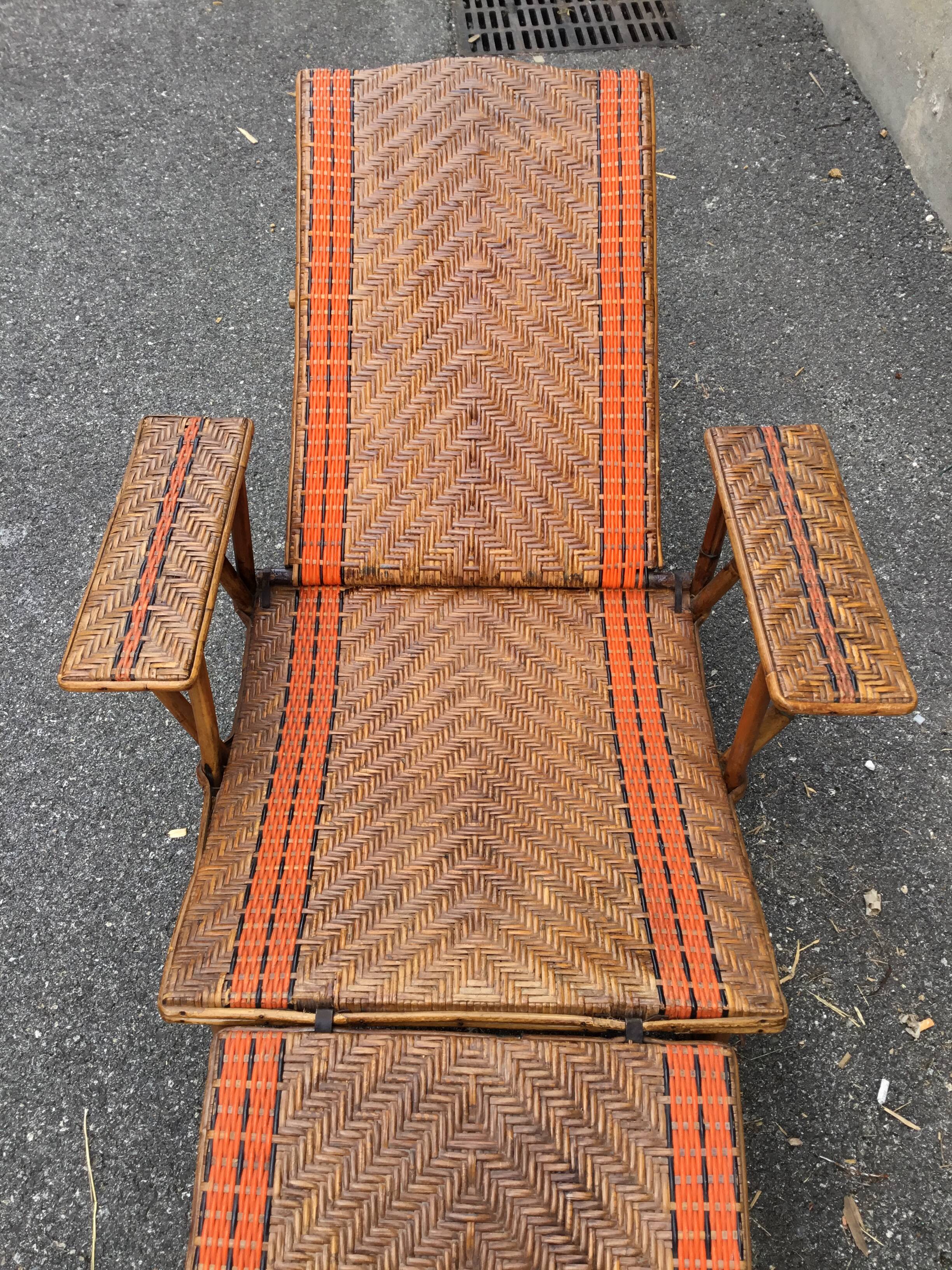 Wicker relax armchair