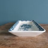 Saint Amand Terre de fer soap dish pocket with blue Anemone decor