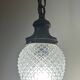 Brass pineapple pendant light