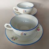 Two Salins earthenware lunch cups