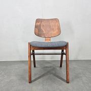Rare mid-century dining chair in the style of Eames, up to 8 available, 1960s