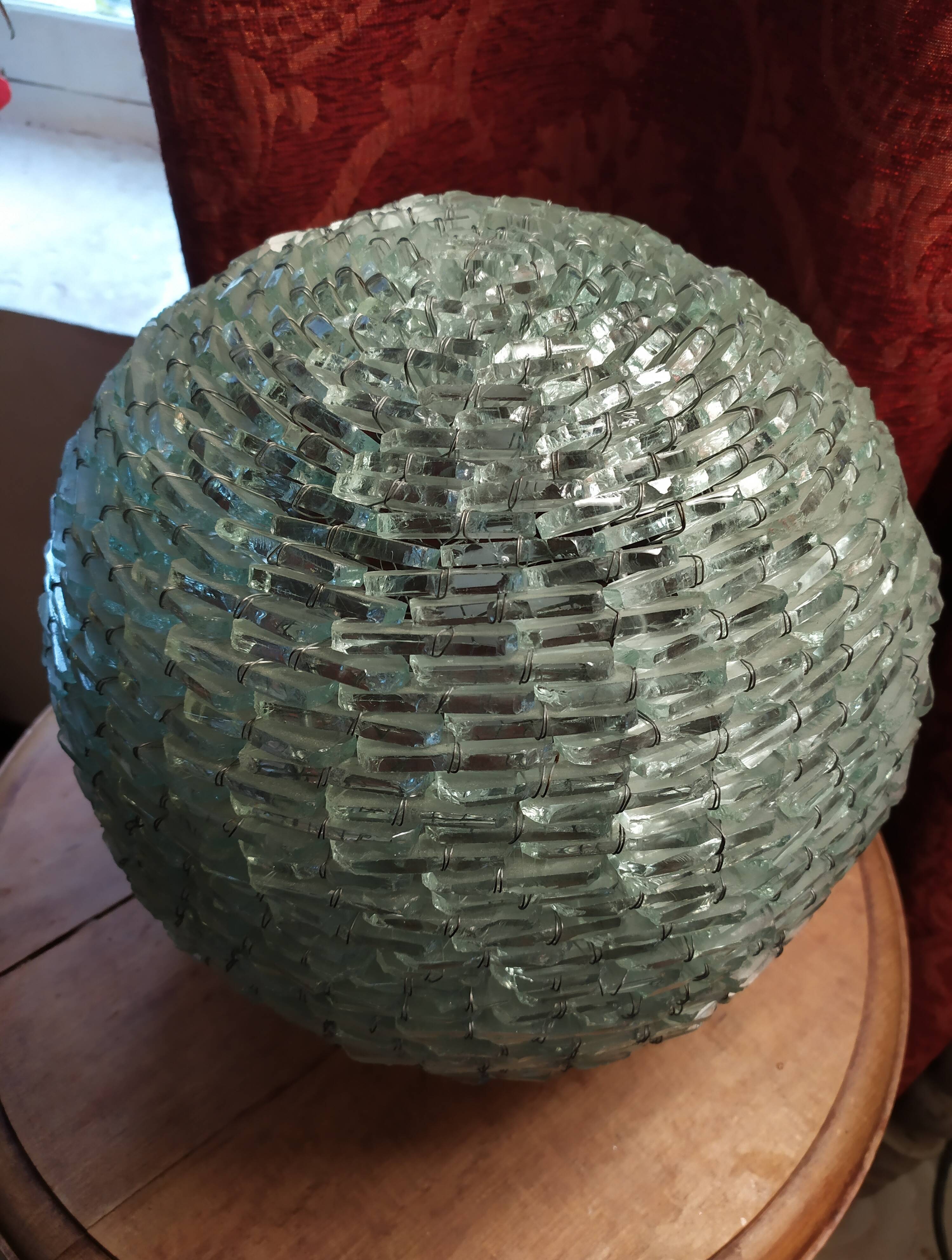 Vintage glass ball lamp