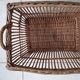 Old rattan laundry basket