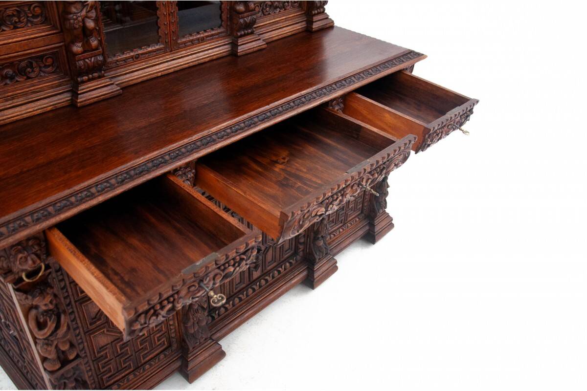 Carved buffet-chest of drawers, France, circa 1860