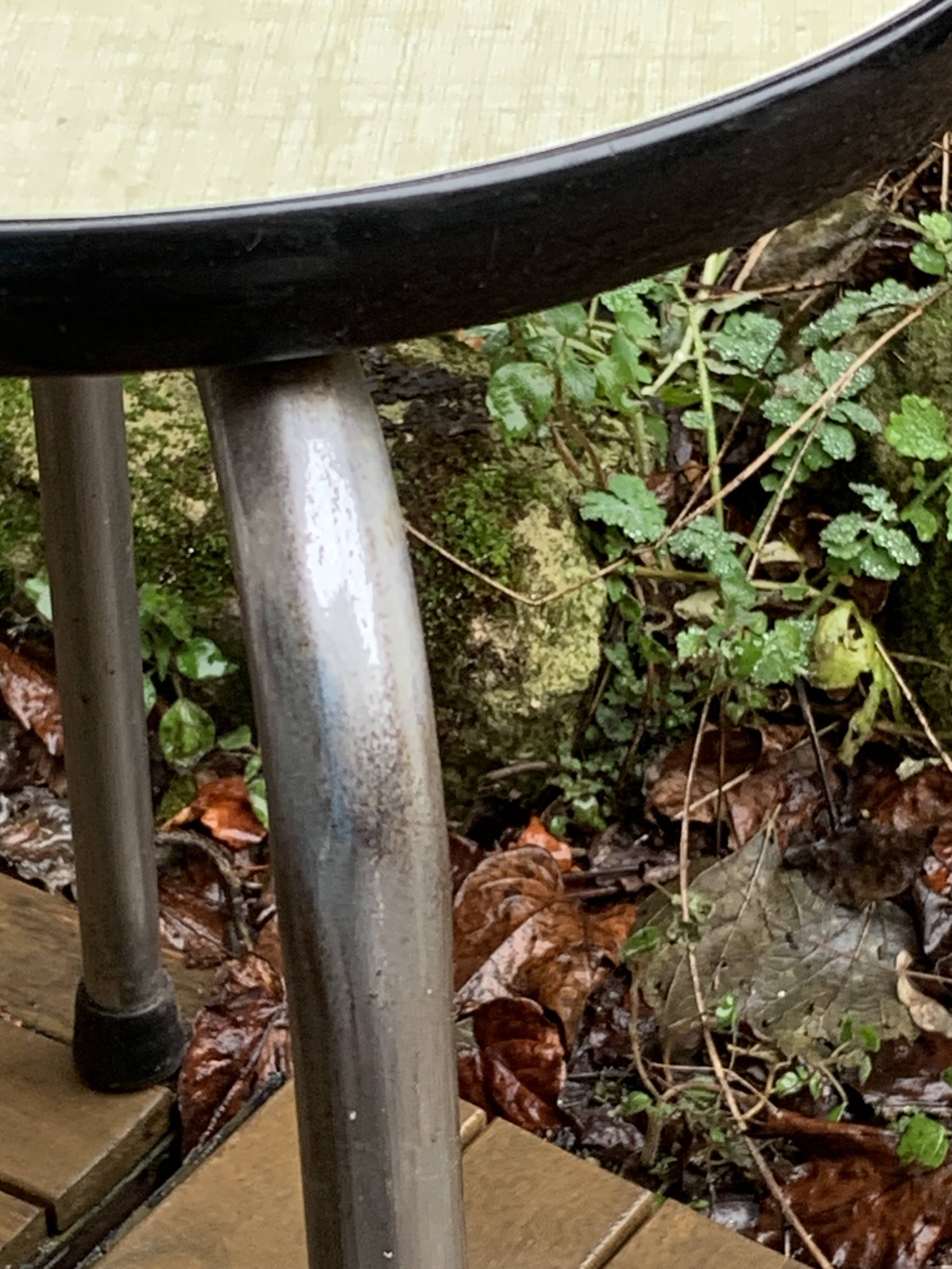 Vintage stackable stools Formica beige 1960