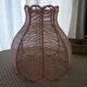 Braided pink cotton lampshade
