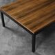 Vintage Mid-Century Danish Modern Brown Teak Low Coffee Table, 1960s