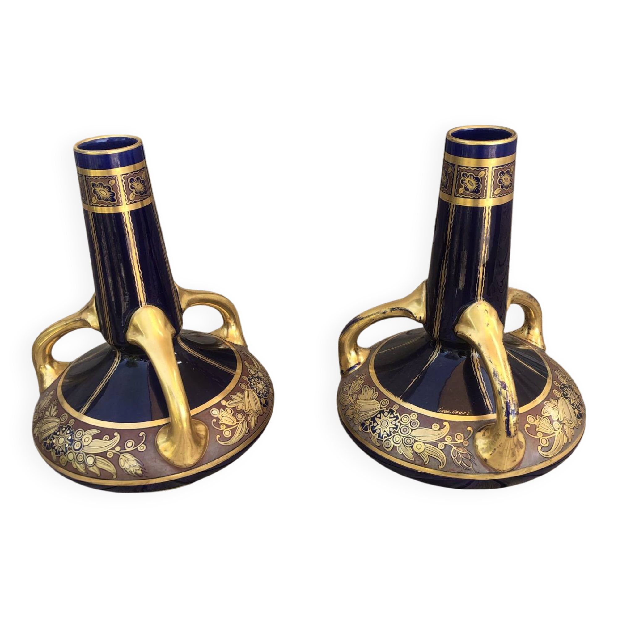 Paire vase Art Déco Pinon Heuzé