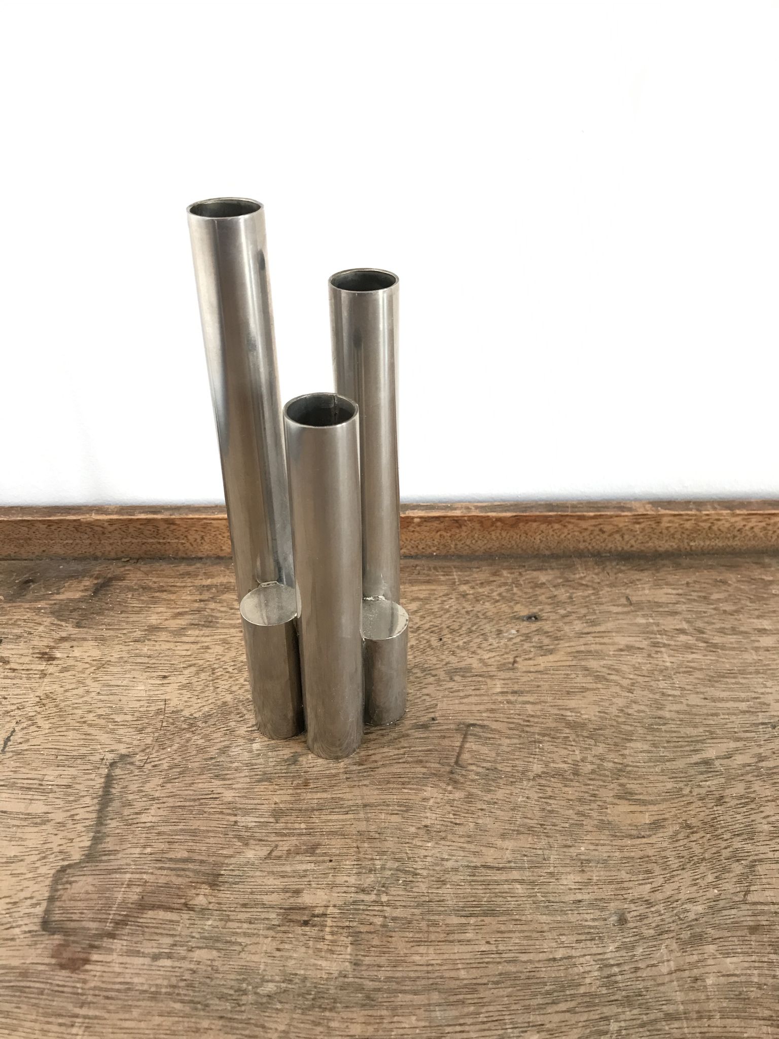 Chrome vase