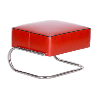 Red Slezák Foot stool - 1930s Czechia
