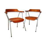Pair of armrest chairs B 4455 by Niko Kralj