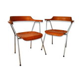 Pair of armrest chairs B 4455 by Niko Kralj