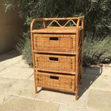 Commode rotin