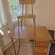 Child's desk with chair in its original condition.